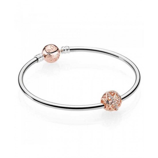 Pandora Bangle-Rose Galaxy Complete Jewelry