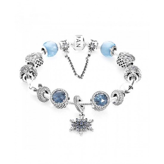Pandora Bracelet-Advertised Crystallised Flurry Complete Jewelry