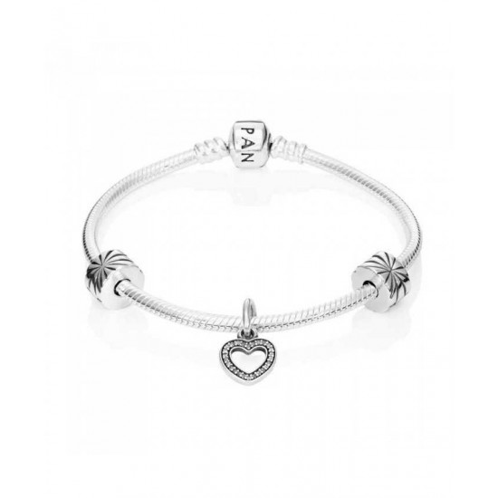 Pandora Bracelet-Sparkling Heart Complete Jewelry Buy Jewelry