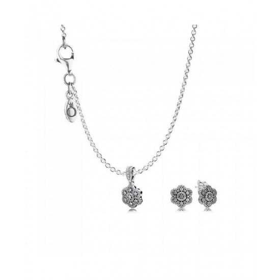 Cheap Pandora Jewelry Set-Crystallised Floral Jewelry