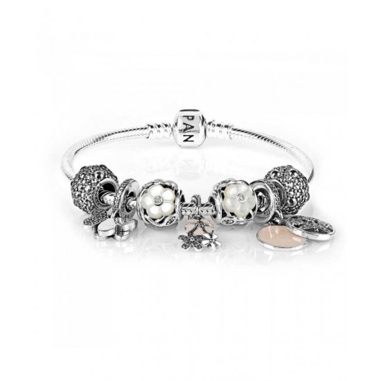 Pandora Bracelet-Luminous Blooms Complete Jewelry