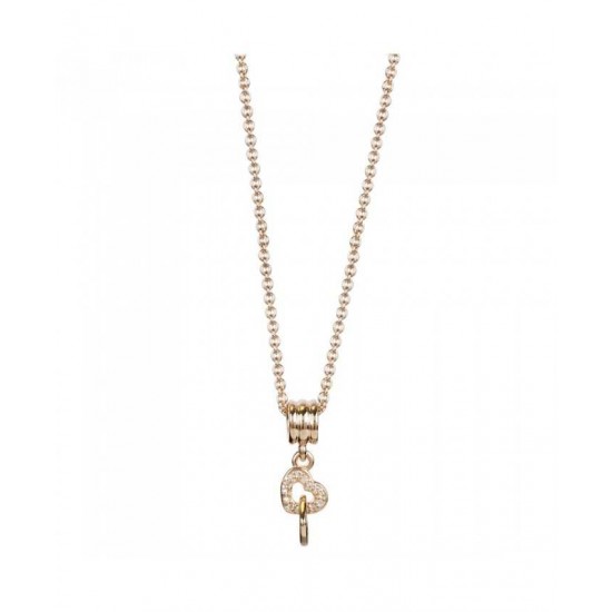 Pandora Necklace-Rose Interlocked Hearts Jewelry