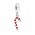 Pandora Charm-Silver Red Enamel Candy Cane Jewelry
