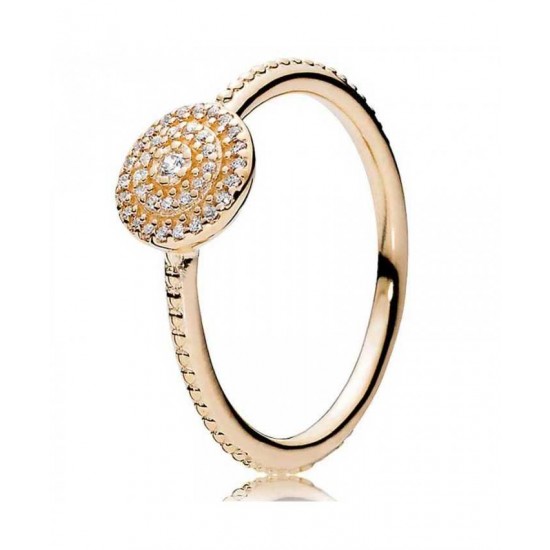Buy Pandora Ring-14ct Gold Radiant Elegance Jewelry