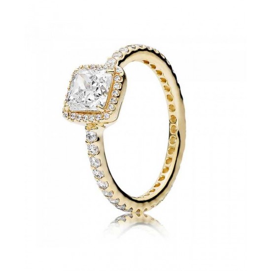 Pandora Ring-14ct Gold Timeless Elegance Jewelry