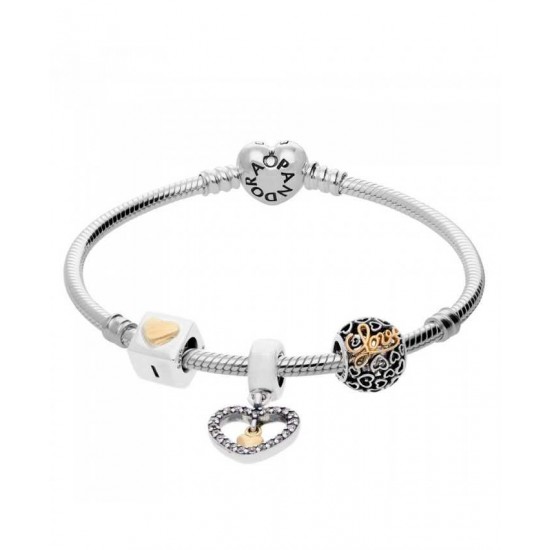 Pandora Bracelet-Heart Of Gold Complete Jewelry