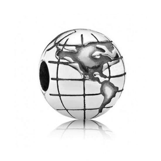 Pandora Clip-Silver Globe Jewelry