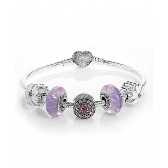 Discount Pandora Bracelet-Dazzling Floral Complete Jewelry