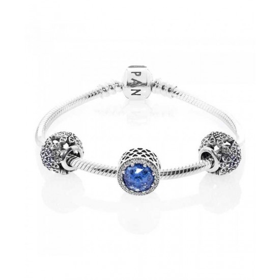 Pandora Bracelet-Crystallised Snowflake Complete Jewelry