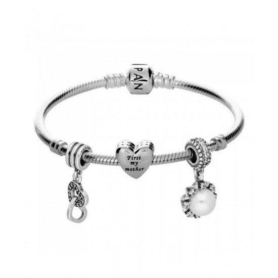 Pandora Bracelet-First My Mother Forever My Friend Complete Jewelry