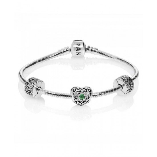 Pandora Bracelet-May Birthstone Complete Jewelry