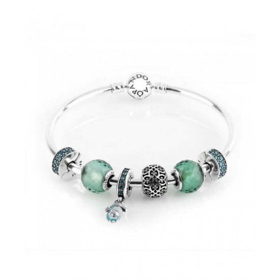 Pandora Bracelet-Opulent Oceanic Complete Bangle Jewelry