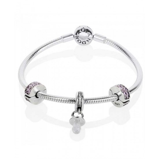 Pandora Bracelet-Baby Girl Christening Jewelry