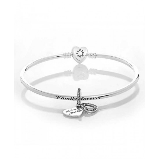 Pandora Bangle-Silver Beloved Mother Complete Jewelry