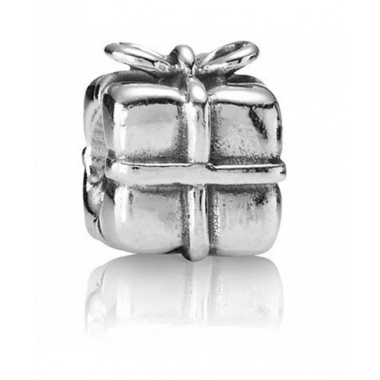 Pandora Charm-Sterling Silver Present Bead Jewelry
