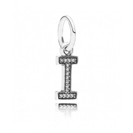 Pandora Charm-Sparkling Alphabet I Pendant Jewelry