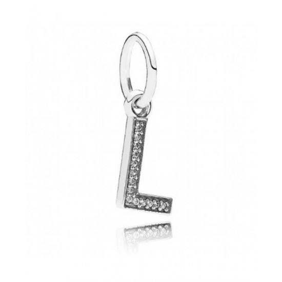 Pandora Charm-Sparkling Alphabet L Pendant Jewelry