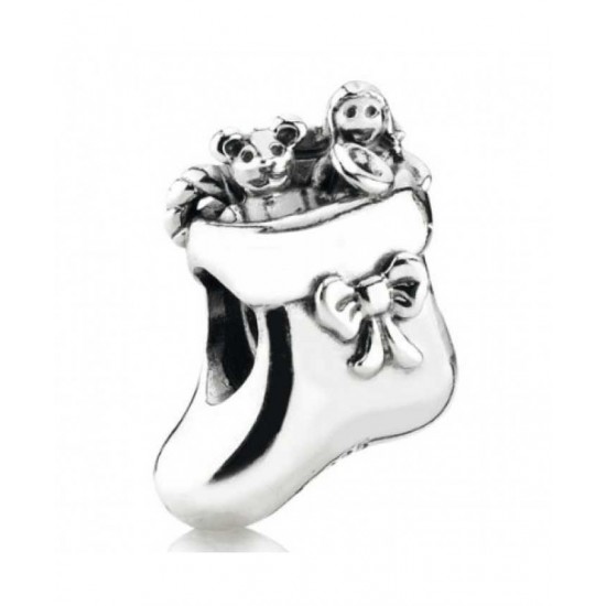 Pandora Charm-Sterling Silver Christmas Stocking Bead Jewelry