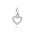 Pandora Charm-Silver Cubic Zirconia Open Heart Pendant Jewelry
