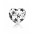 Pandora Charm-Silver Openwork Starry Heart Jewelry