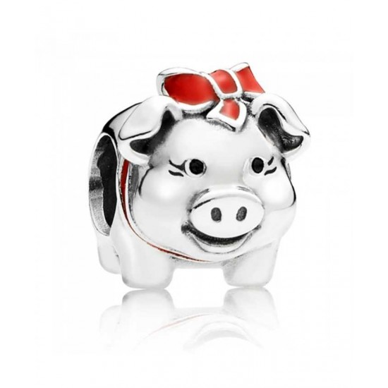 Pandora Charm-Silver Piggy Bank Jewelry