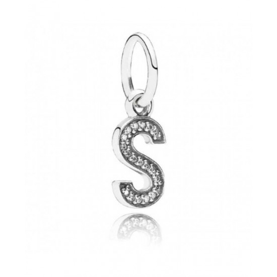 Pandora Charm-Sparkling Alphabet S Pendant Jewelry