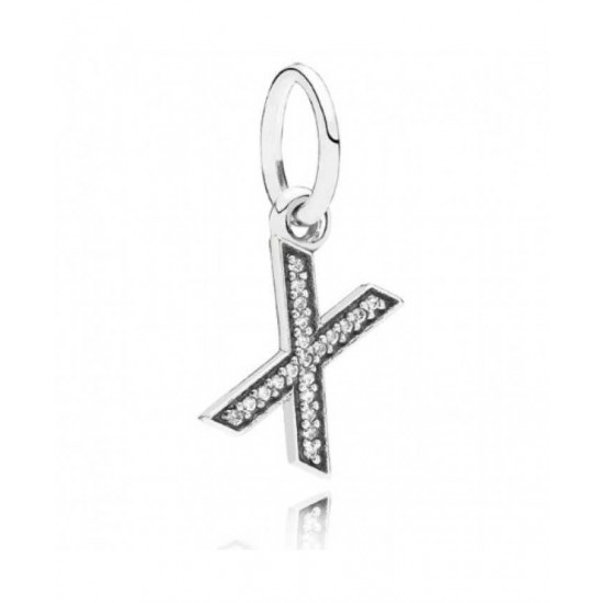 Pandora Charm-Sparkling Alphabet X Pendant Jewelry