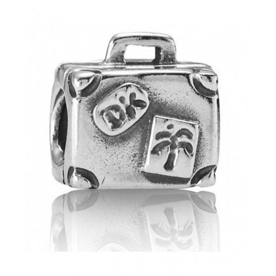Pandora Charm-Sterling Silver Suitcase Bead Jewelry