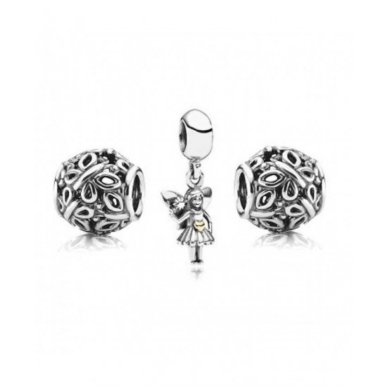 Pandora Charm-Sterling Silver Secret Fairytale Jewelry