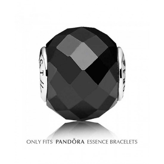 Pandora Charm-Essence Black Spinel Strength Bead Jewelry