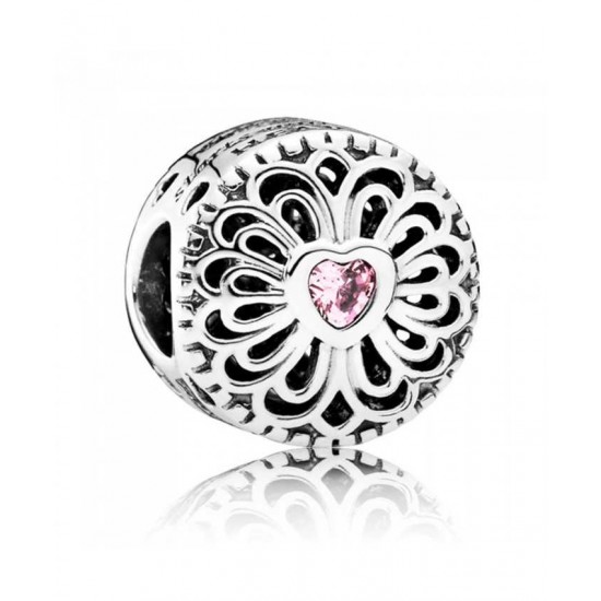 Pandora Charm-Silver Cubic Zirconia Love Friendship Jewelry