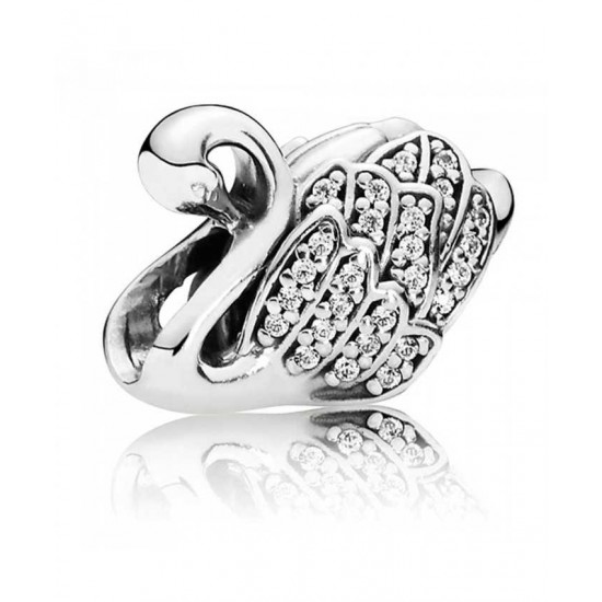Pandora Charm-Silver Majestic Swan Jewelry