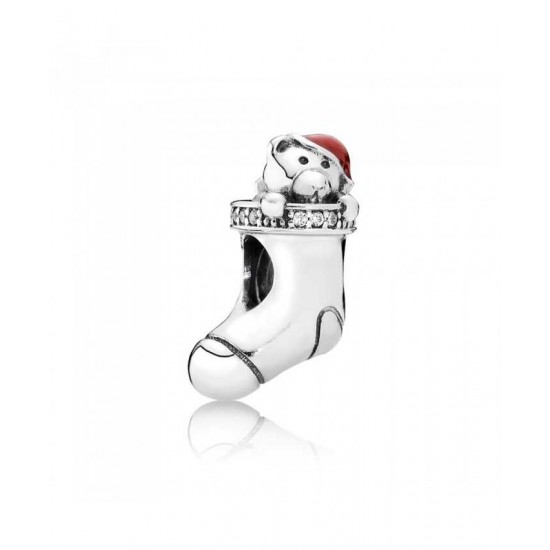 Pandora Charm-Silver Christmas Stocking Jewelry