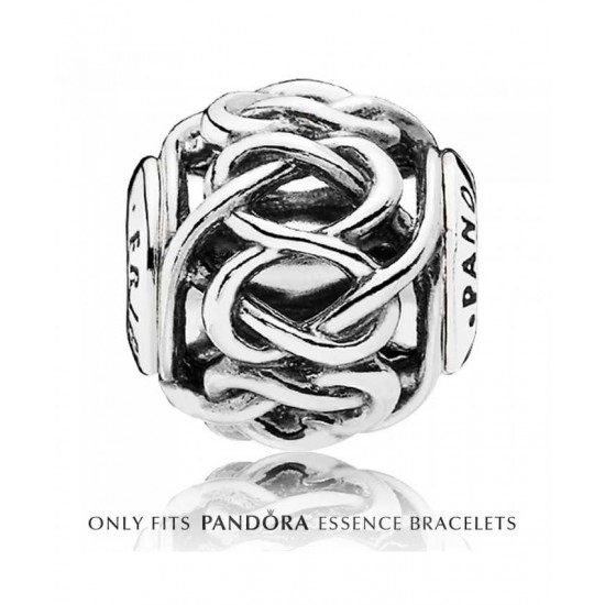 Pandora Charm-Essence Silver Openwork Friendship Jewelry