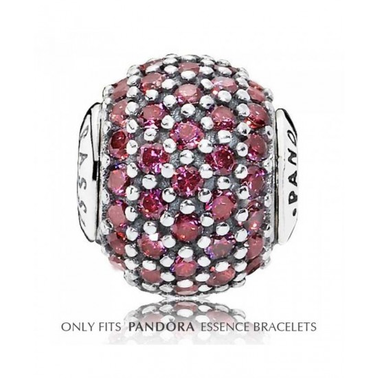 Pandora Charm-Essence Silver Red Cubic Zirconia Passion Jewelry