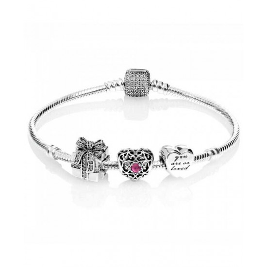 Pandora Bracelet-Sparkling July Birthstone Complete Jewelry