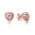 Pandora Earring-Rose Pink Sparkling Love Stud Jewelry