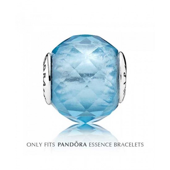 Pandora Charm-Essence Silver Blue Crystal Friendship Jewelry