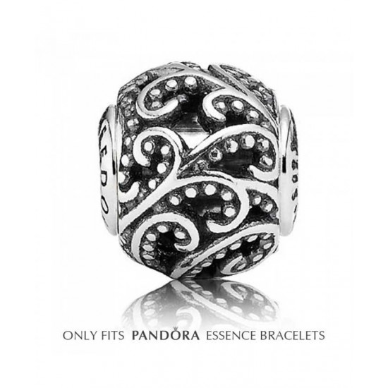 Pandora Charm-Essence Silver Open Lace Freedom Bead Jewelry