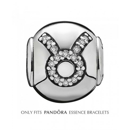 Pandora Charm-Essence Silver Taurus Jewelry