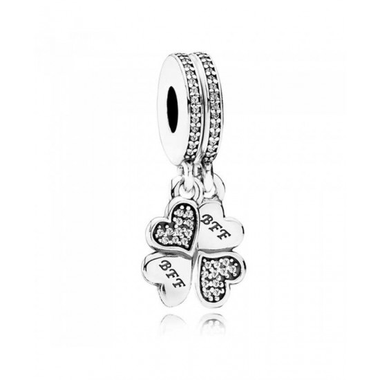 Pandora Charm-Silver Best Friends Forever Dropper Jewelry