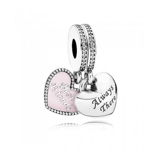 Pandora Charm-Silver Cubic Zirconia Best Friends Jewelry