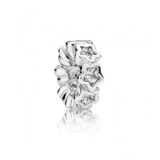 Pandora Spacer-Silver Cubic Zirconia Starshine Jewelry