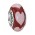 Pandora Bead-Silver Red Glass Hearts Jewelry