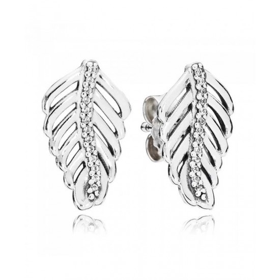 Pandora Earring-Silver Cubic Zirconia ShimmeRing Jewelry