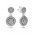 Pandora Earring-Silver Cubic Zirconia Radiant Elegance Jewelry