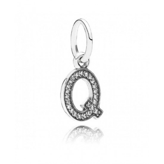 Pandora Pendant-Sparkling Alphabet Q Jewelry