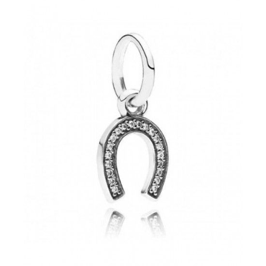 Pandora Pendant-Sparkling Lucky Horseshoe Jewelry
