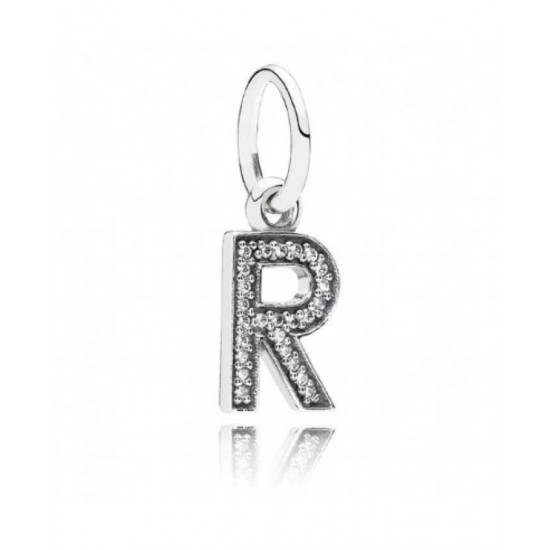 Pandora Pendant-Sparkling Alphabet R Jewelry