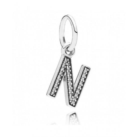 Pandora Pendant-Sparkling Alphabet N Jewelry